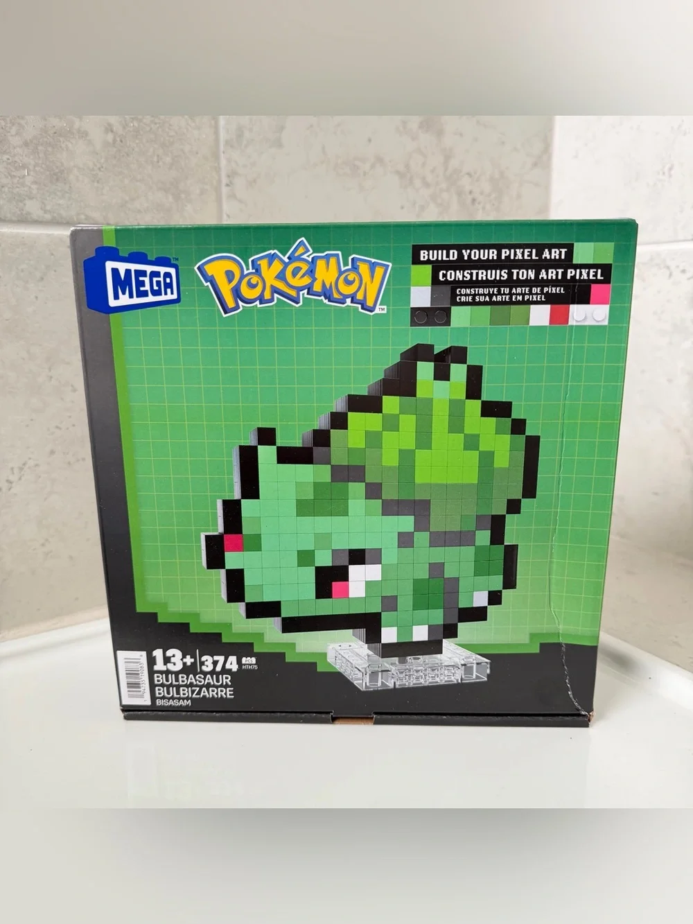 Mega Pokémon Pixel Bulbasaur Building Toy Kit - 374 pc
